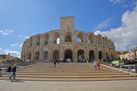 Amphithéâtre and people