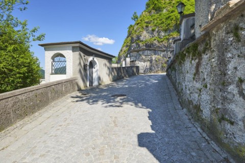 Fortress Lane in the Old Town of Salzburg