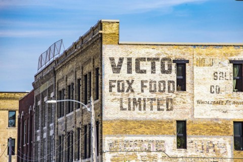 Typical facade in the historic Exchange District