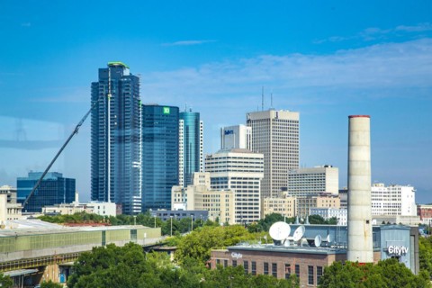 Few skyscrapers form the centre of Winnipeg