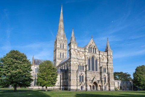 The west façade