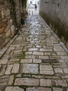 Street with cobblestones