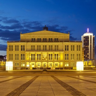 Opera in the Evening with Winter Garden Tower