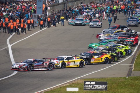 Starting grid for the 24h race at the Nürburgring race track