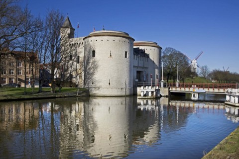 The town gate Kruispoort at Bruges