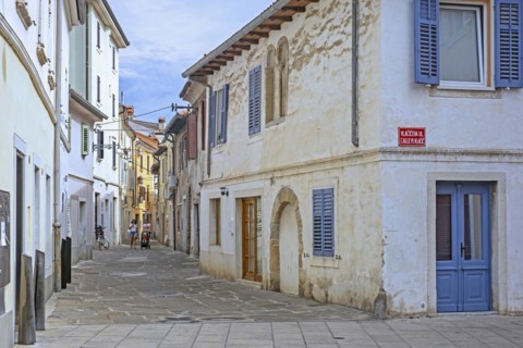Alley in the Old Town at the city centre of Koper
