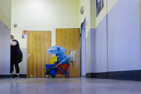 Cleaning of public buildings