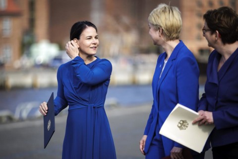 (L-R) Annalena Bärbock, Federal Minister for Foreign Affairs, Manuela Schwesig, Minister-President