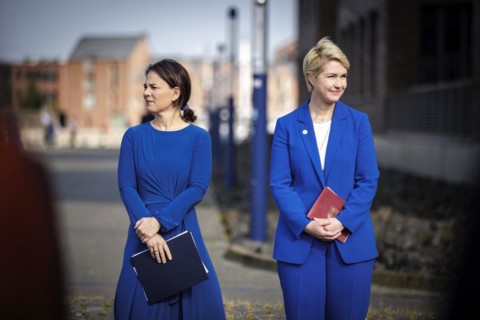 (L-R) Annalena Bärbock, Federal Minister for Foreign Affairs, and Manuela Schwesig,