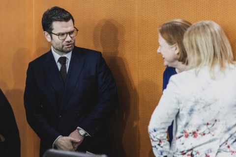 (L-R) Marco Buschmann (FDP), Federal Minister of Justice, Lisa Paus (Bündnis 90 Die Grünen),