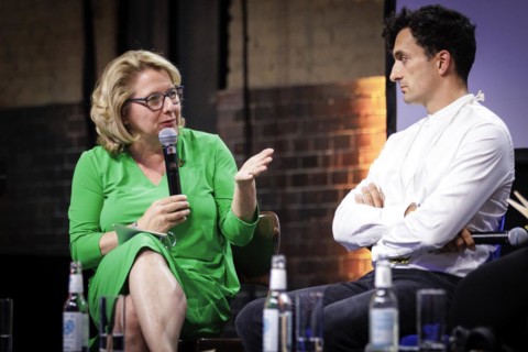 (L-R) Svenja Schulze, Federal Minister for Economic Cooperation and Development, at the digital