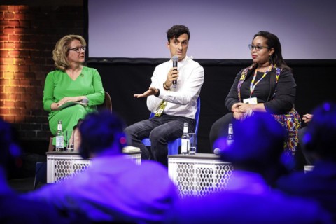 (L-R) Svenja Schulze, Federal Minister for Economic Cooperation and Development, at the digital