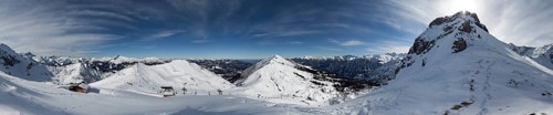 Ski Resort Panorama Winter Fellhorn Kanzelwand Kleinwalsertal Austria
