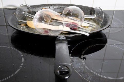 Dirty Dishes in Kitchen
