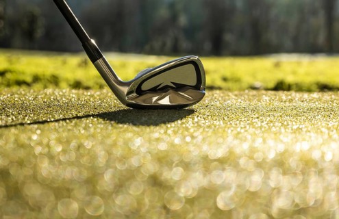 Golf Club and Golf Ball on the Golf Course in Switzerland