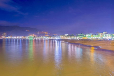 Old village Sestri Levante and the Beach in Liguria