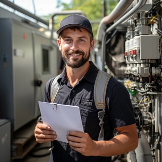 Handyman install a heat pump