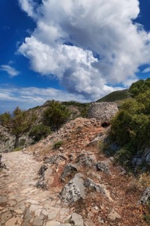 Typical Greek or Cretan landscape