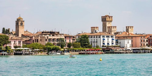 Sirmione with the Scaliger Castle on Lake Garda