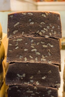 Traditional eastern Halvah a sweet confection made with tahini sesame paste