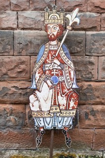 Wall painting in the old town of Annweiler