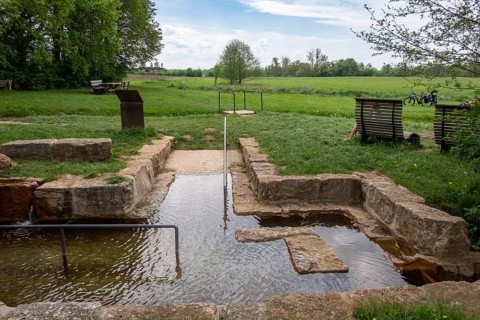 Kneipp hydrotherapy facility near Wonfurt am Main in the Hassberge district of Lower Franconia