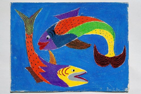 School drawing class 3a from 1960