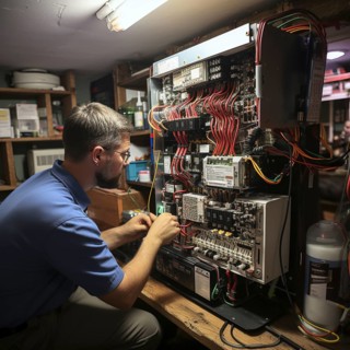 Handyman install a heat pump