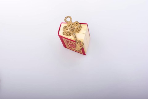 Retro Key and Islamic Holy Book Quran in mini size