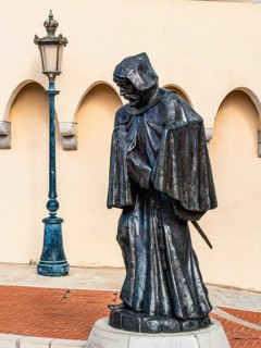 Statue of Francois Grimaldi in Princes Palace of Monaco
