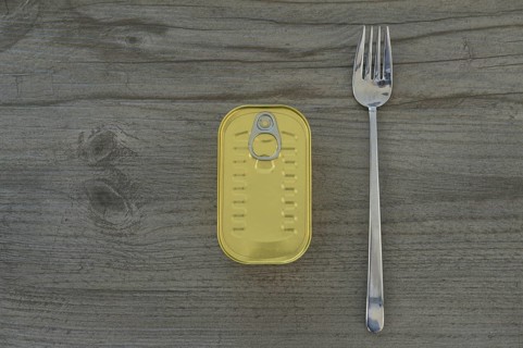 Tinned Mackerel with a Fork