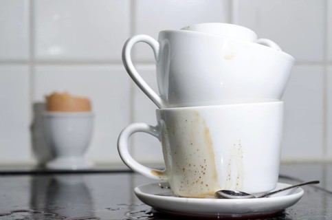 Dirty Dishes in Kitchen