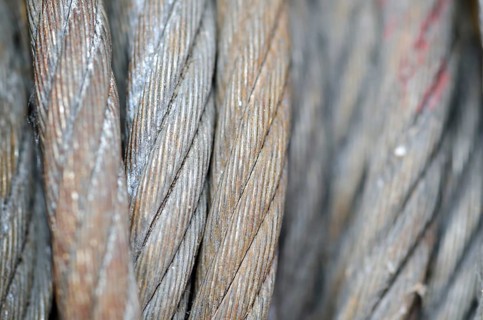 Close up on a Steel Wire
