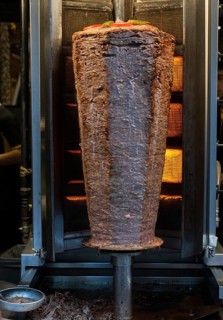 Traditional Turkish Doner Kebab on pole