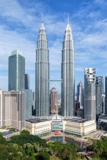 Petronas Twin Towers Skyscrapers KLCC Skyline of Kuala Lumpur