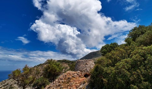 Typical Greek or Cretan landscape
