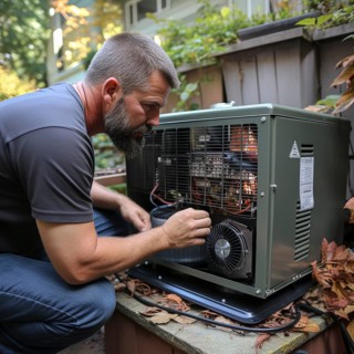 Handyman install a heat pump