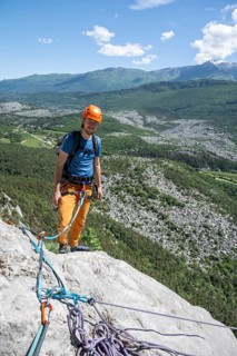 Climbers on the rope