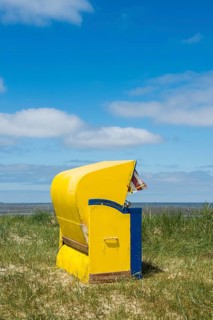Beach chair in the dunes