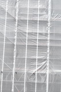 White tarpaulin