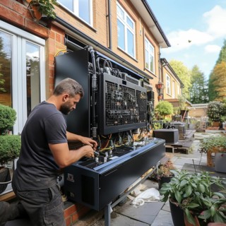 Handyman install a heat pump