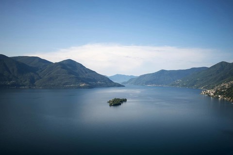 Brissago Islands on Alpine Lake Maggiore in Ticino
