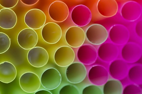 Colorful Straws Holes