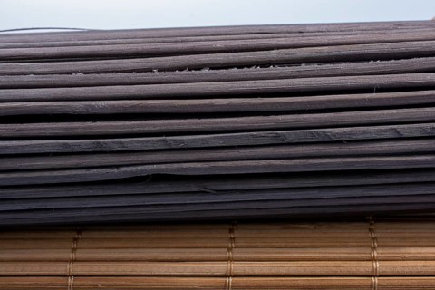 Bamboo mat as straw abstract texture pattern