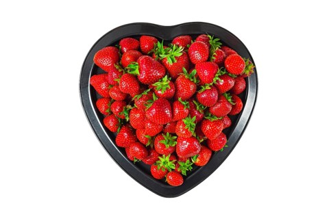Heart of strawberry