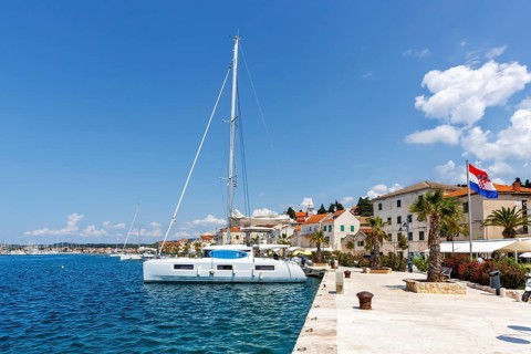Promenade and Marina on the Mediterranean Sea Holiday in Rogoznica