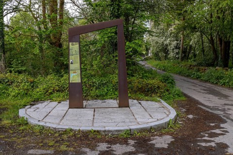Information board at Thoor Ballylee Yeats Tower
