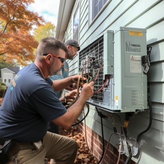 Handyman install a heat pump