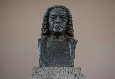 Monument to Johann Sebastian Bach with bust