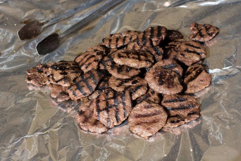 Turkish minced meatballs are on the grilled to be cooked